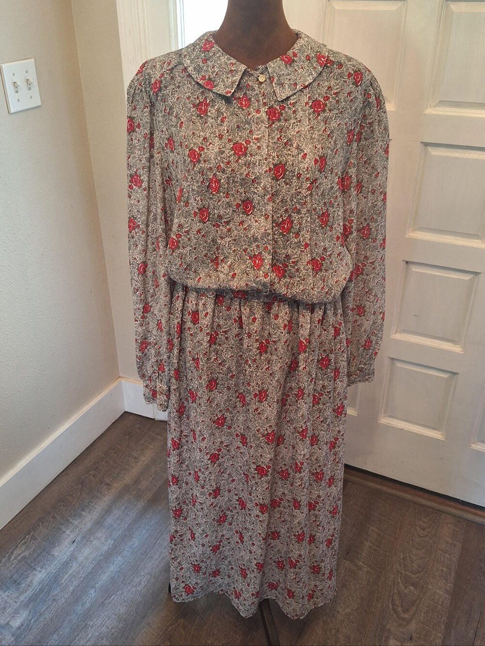 Vtg 80s Compositions Maxi Skirt Set,  Sz 12